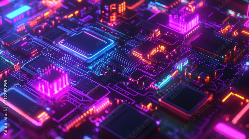 Neon Circuit Board Neon Circuit Board