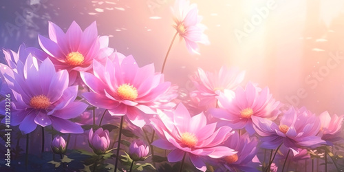 spring blossoming of trees and flowers