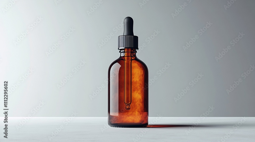 Dropper bottle mockup. 3D rendering Dropper bottle mockup. 3D rendering