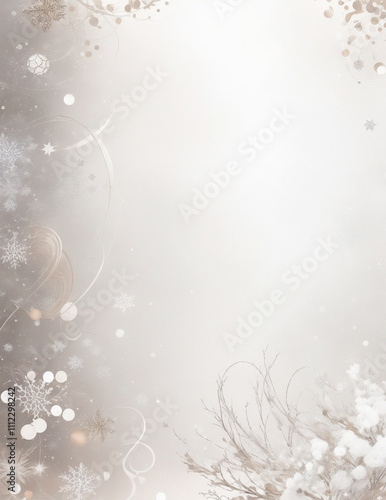 abstract christmas background - abstract christmas silver background - Generative AI