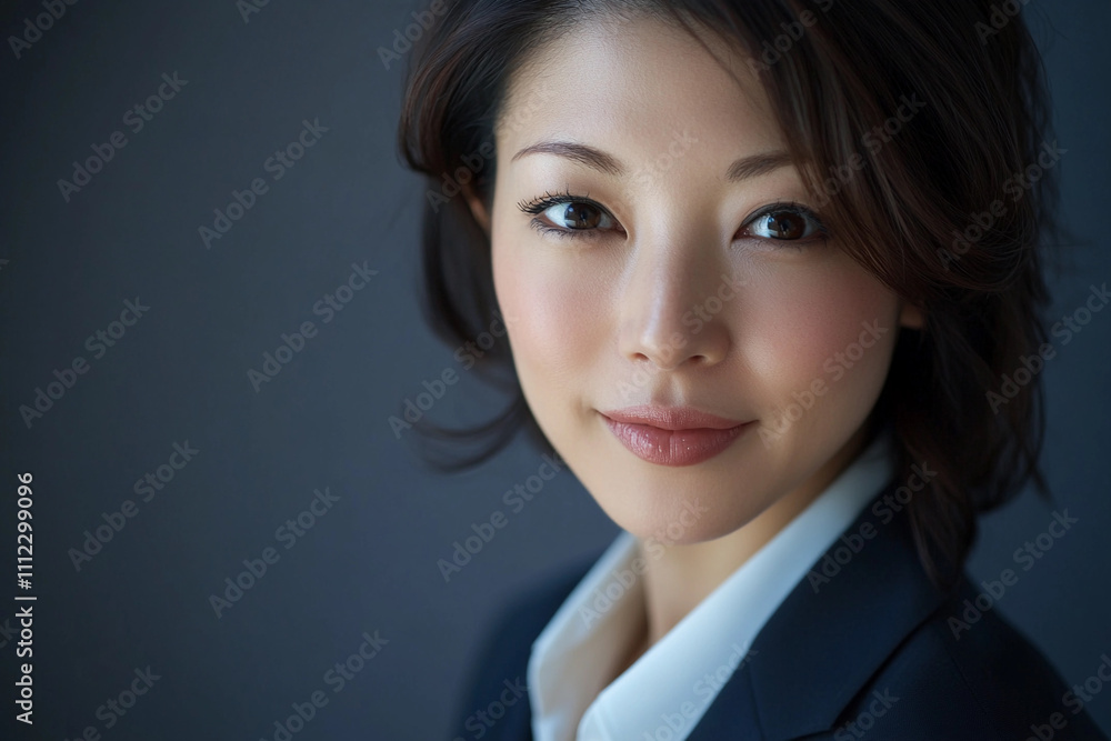 Confident businesswoman poses for professional portrait Confident businesswoman poses for professional portrait