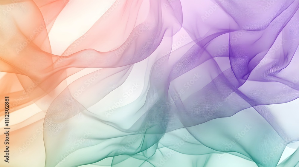 Fototapeta premium Abstract Pastel Fabric Swirls Design Background