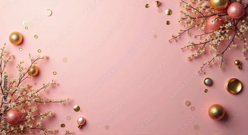 Fototapeta premium red and green christmas background