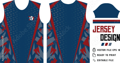 New Sports  Jersey Design Uniform Template,
