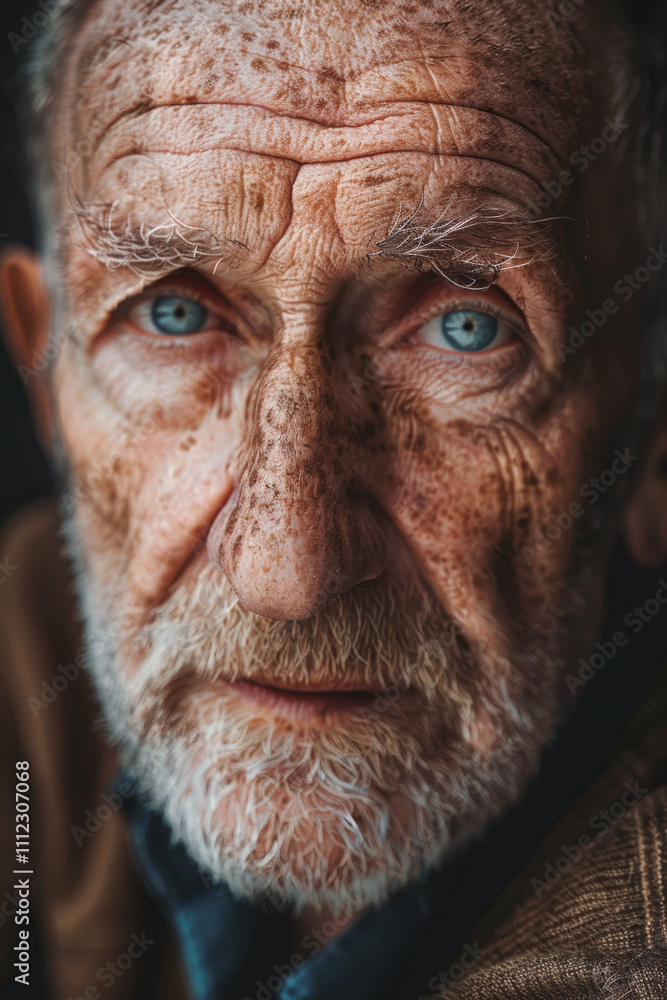 portrait of an elderly beautiful man Generative AI portrait of an elderly beautiful man Generative AI