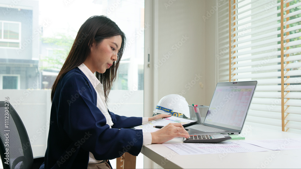 Expert woman asian female people review data number costing managerial account prepare monthly actual cost variance report at tax audit office. ESG sheet budget control ERP process service project. Expert woman asian female people review data number costing managerial account prepare monthly actual cost variance report at tax audit office. ESG sheet budget control ERP process service project.
