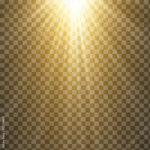 Png light effect. Spotlight spark. Stadium Lighting. Sunlight, Spot lighting with insert bams of ICE strobes. Bring in the spotlight with a star.