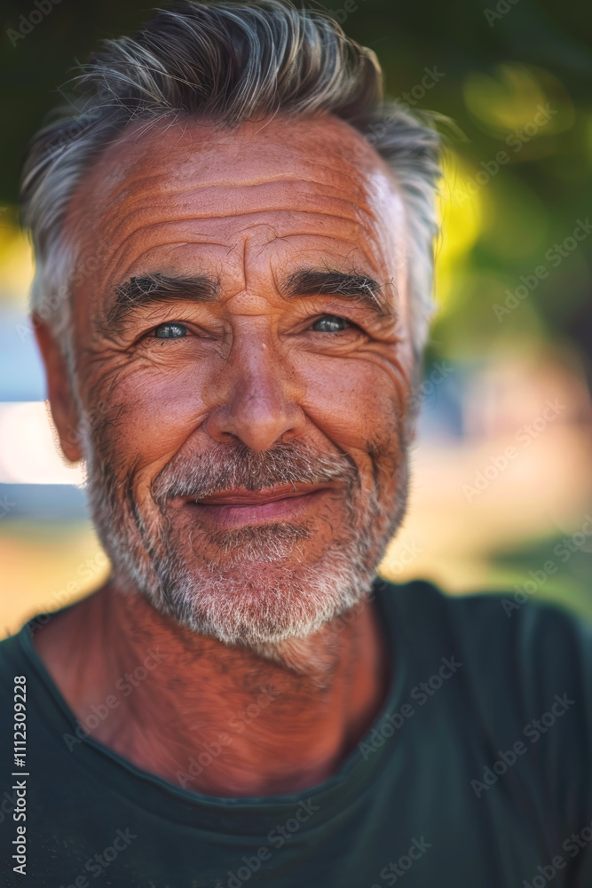 portrait of an elderly beautiful man Generative AI portrait of an elderly beautiful man Generative AI
