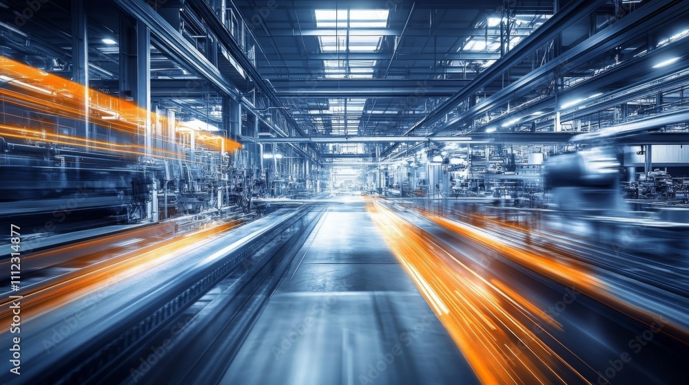 Smart Factory Concept with Advanced Technology: , IoT, Robotics for Greater Efficiency and Productivity Illustration Smart Factory Concept with Advanced Technology: , IoT, Robotics for Greater Efficiency and Productivity Illustration