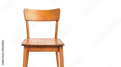 Wooden chair isolated on white background