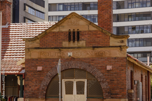 Historic police station in Newcastle city