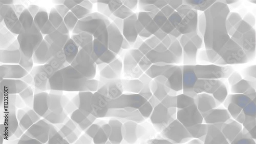 Geometric crystal-inspired abstract pattern featuring soft gray and white hues. photo