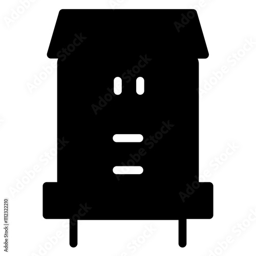 Bedside Furniture Home Glyph Icon