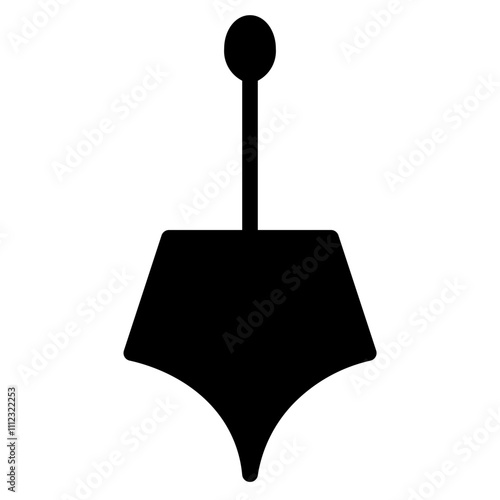 Bits Paddle Spade Glyph Icon