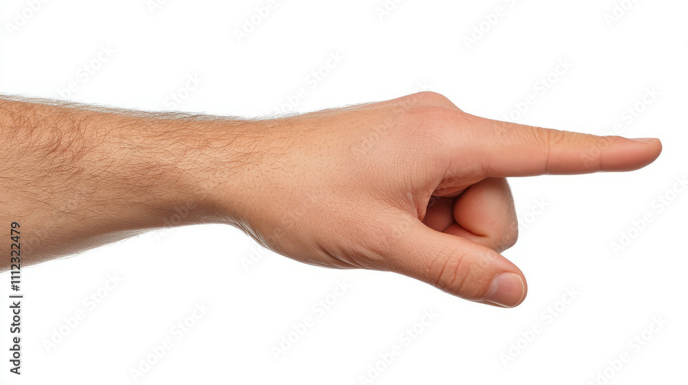 Man Pointing Gesture