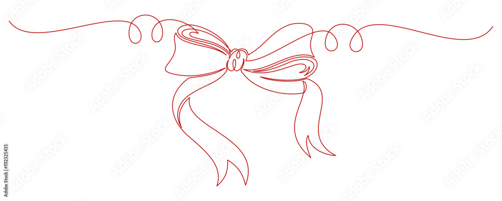 ribbon line art illustration ribbon line art illustration