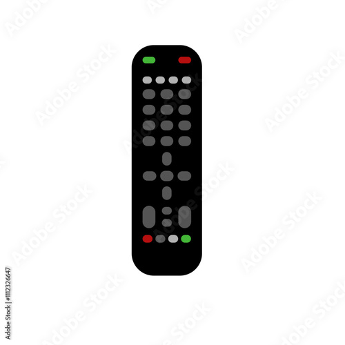 Professionally drawn remote control illustration