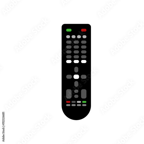 Professionally drawn remote control illustration