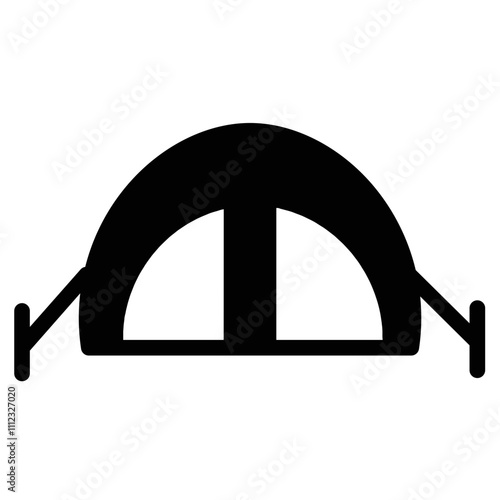 Outdoor Shelter Summer Glyph Icon