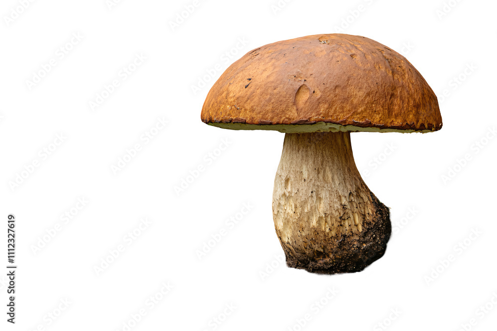 a mushroom with a brown cap a mushroom with a brown cap
