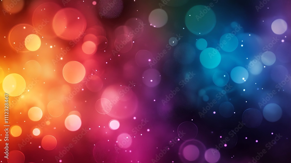 Abstract Bokeh Background with Warm and Cool Colors Abstract Bokeh Background with Warm and Cool Colors