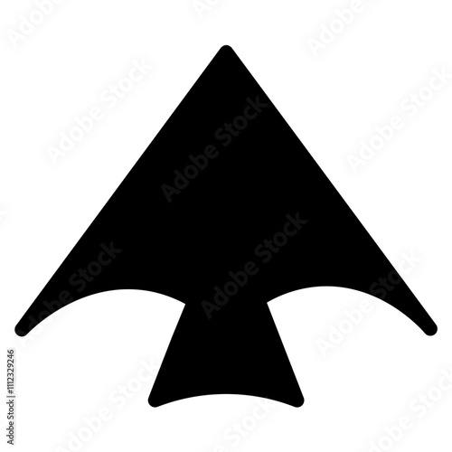 Gliding Hang Hobby Glyph Icon