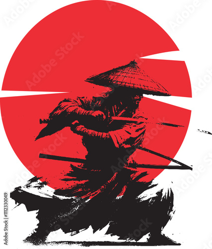 samurai con sole rosso 02
