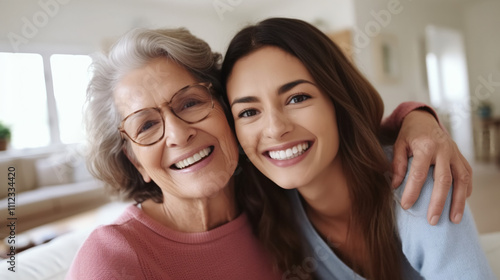 portrait of a mother and daughter