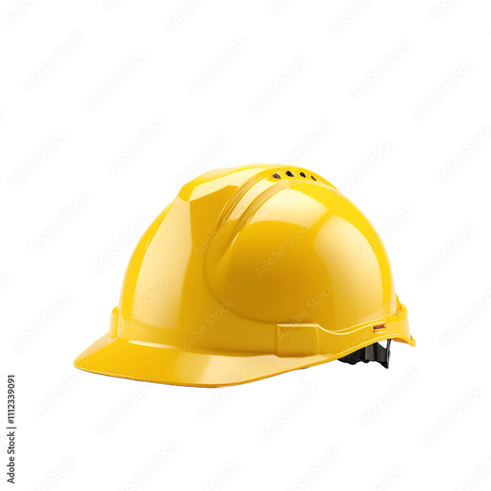 Yellow safety helmet isolated on white or transparent background Yellow safety helmet isolated on white or transparent background