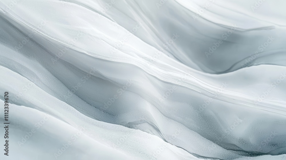 Naklejka premium Flowing Fabric Textures in Soft Ethereal Tones Creating Captivating Abstract Patterns