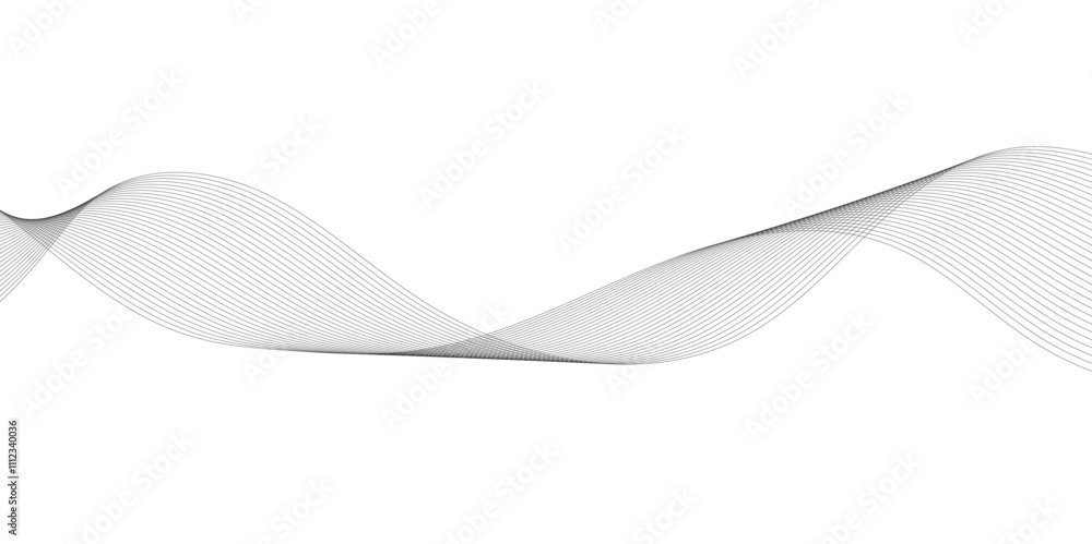 Grey and white abstract wavy flowing particles. White paper wave and curve line background. Digital futuristic technology concept. Vector illustration Grey and white abstract wavy flowing particles. White paper wave and curve line background. Digital futuristic technology concept. Vector illustration