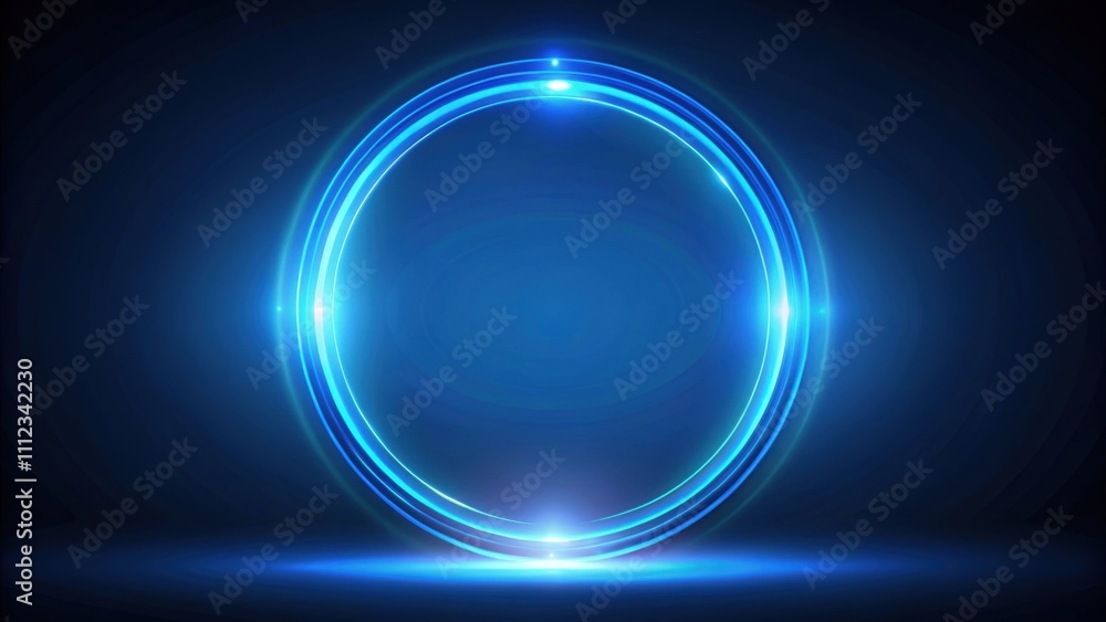 Holographic circle hologram in blue color on background, futuristic, technology, abstract, hologram, circle, blue Holographic circle hologram in blue color on background, futuristic, technology, abstract, hologram, circle, blue