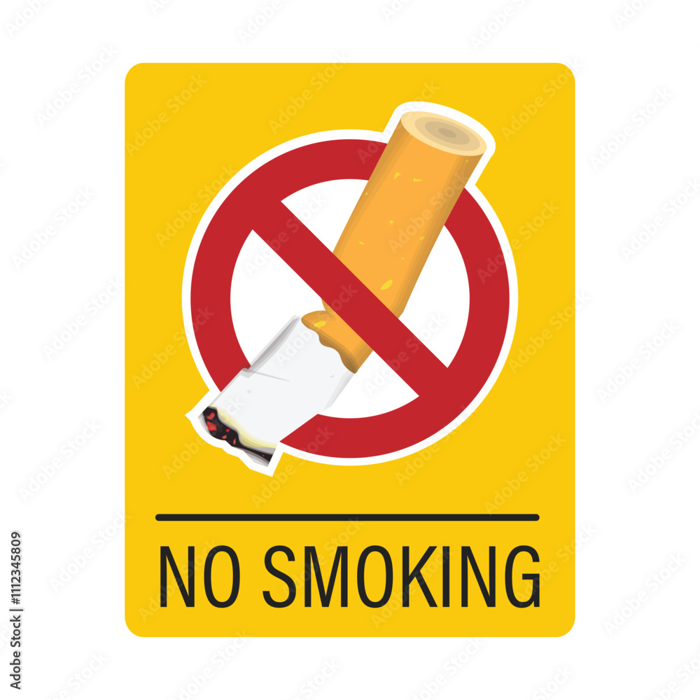 Printable sign label no smoking area, prohibited to smoke, fire caution Printable sign label no smoking area, prohibited to smoke, fire caution