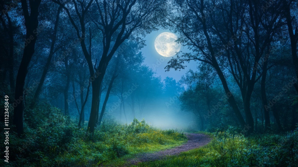 Fototapeta premium Deep Dark Forest