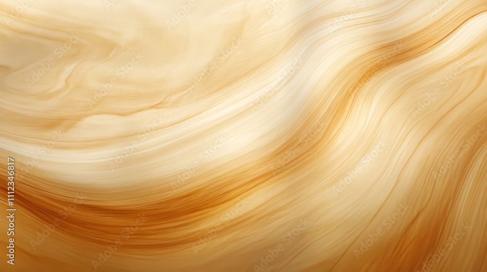 Smooth Maple Wood Texture with Light Amber Tones and Flowing Curves Smooth Maple Wood Texture with Light Amber Tones and Flowing Curves