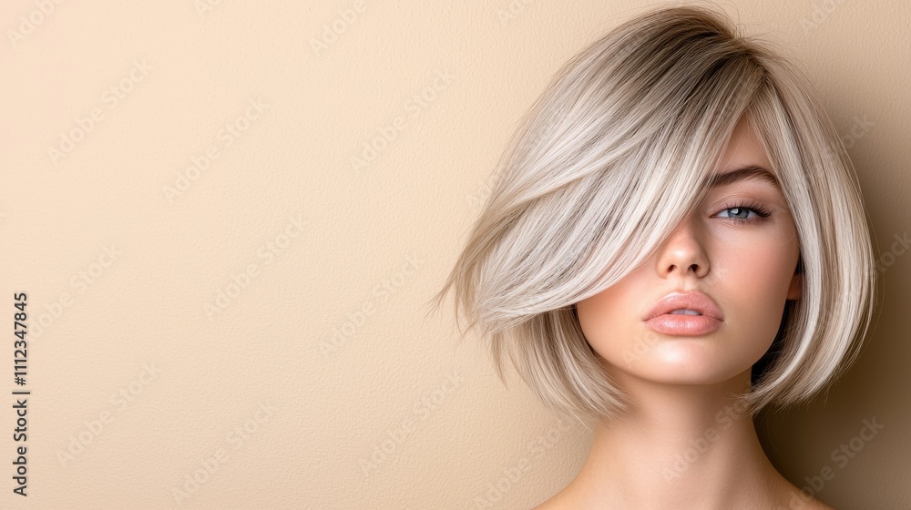 Sleek Straight Hair with Smooth Finish and Side Part Sleek Straight Hair with Smooth Finish and Side Part