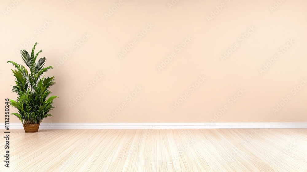 a photostock of a Modern minimalist interior with an armchair on empty cream color wall background a photostock of a Modern minimalist interior with an armchair on empty cream color wall background