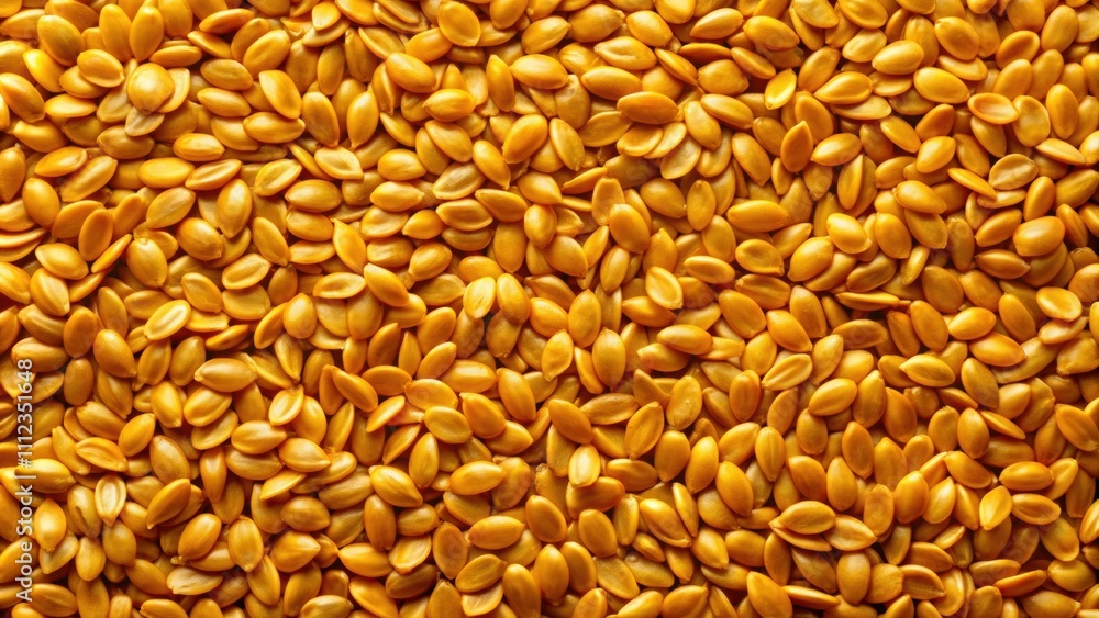 Gold flax seeds in macro detail on a textured flax seed background , healthy, superfood, organic, natural, nutrition Gold flax seeds in macro detail on a textured flax seed background , healthy, superfood, organic, natural, nutrition
