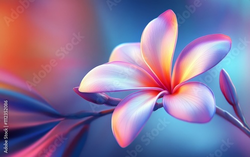 A vibrant, colorful flower against a soft, blurred background, showcasing nature's beauty.