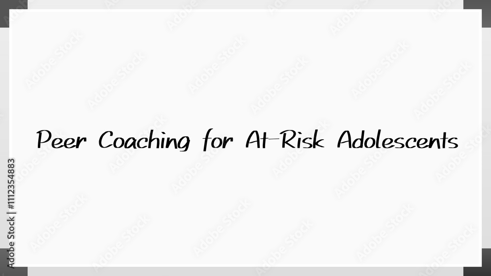Peer Coaching for At-Risk Adolescents のホワイトボード風イラスト Peer Coaching for At-Risk Adolescents のホワイトボード風イラスト