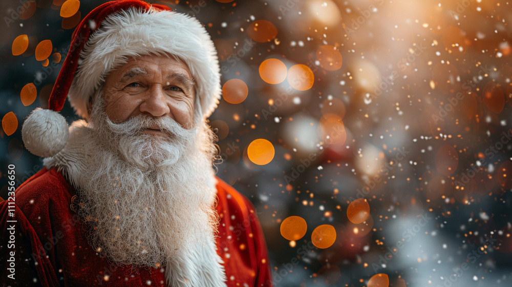 Santa Claus on New Year's background Santa Claus on New Year's background