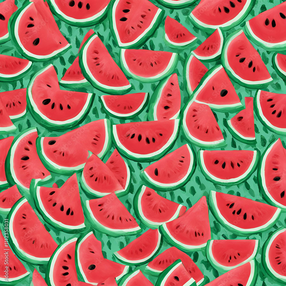 seamless pattern of watermelon seamless pattern of watermelon