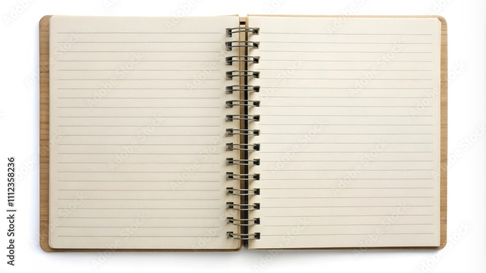 Isolated spiral paper notebook with blank pages , spiral, paper, notebook, isolated, white background, stationery Isolated spiral paper notebook with blank pages , spiral, paper, notebook, isolated, white background, stationery