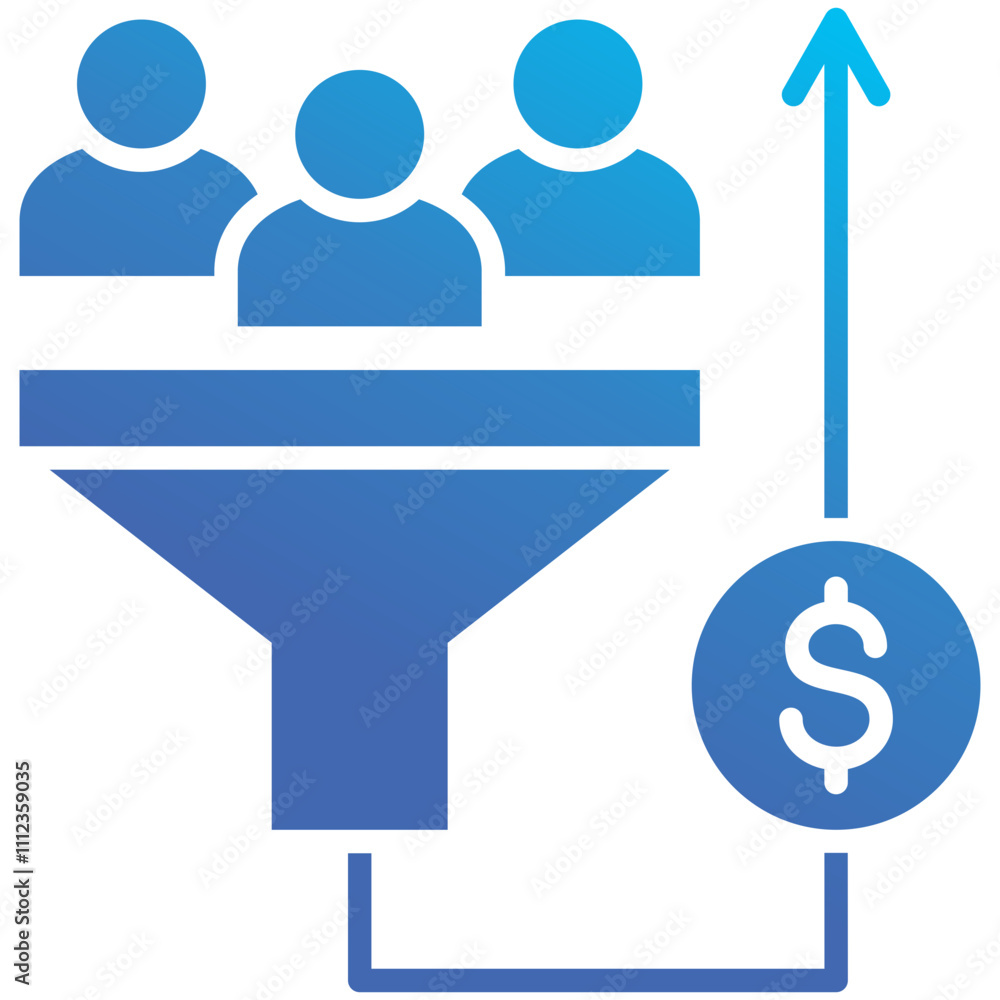 Sales Pipeline Icon Sales Pipeline Icon
