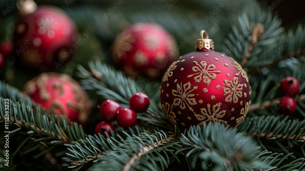 New Year's toys on a bright festive New Year's background New Year's toys on a bright festive New Year's background
