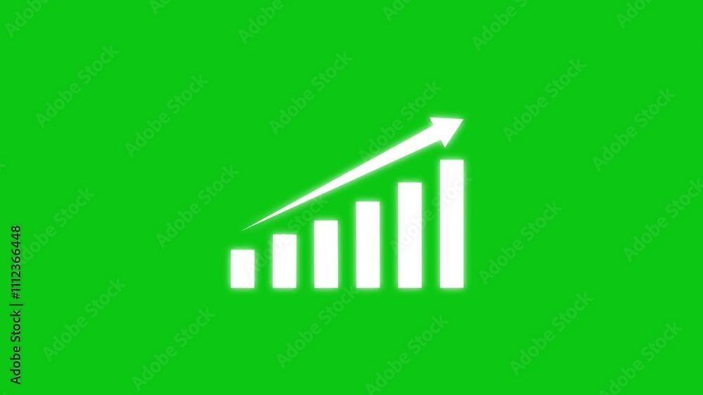 increasing graph 3d animation. arrow mov | stock video... Arrow Rising On Graph With rocket Sale Symbols icon animation. Business ...