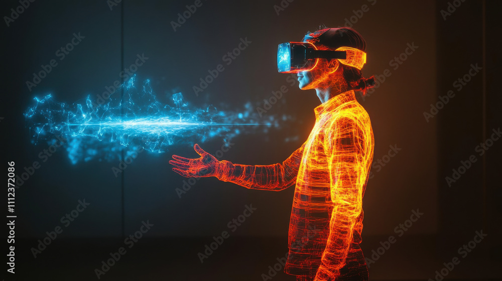 Immersive virtual reality experience with augmented reality effects Immersive virtual reality experience with augmented reality effects