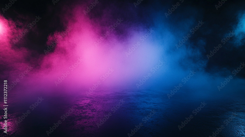 Fototapeta premium Dramatic cloudscape of a stormy night sky with a sliver of moon, perfect for dark backgrounds