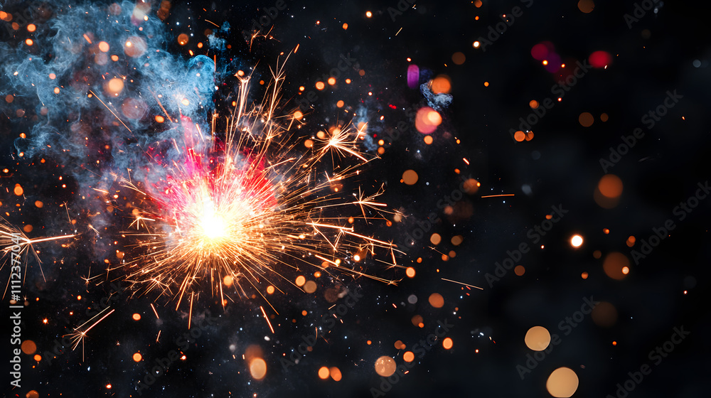 worker while doing a welding with arc welder welding or welding Sparks for background, Backdrop and manufacturing. worker while doing a welding with arc welder welding or welding Sparks for background, Backdrop and manufacturing.