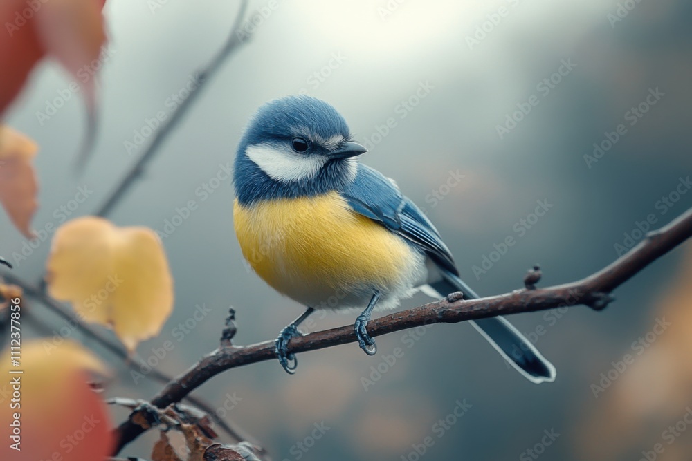 Fototapeta premium yellow wagtail on a branch